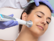 women recieving skin tightening with a plasma tool toronto